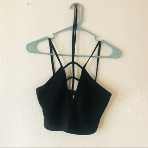 Earthbound black crop top